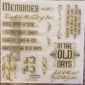 Close To My Heart Memories D1127 Clear Acrylic Stamps